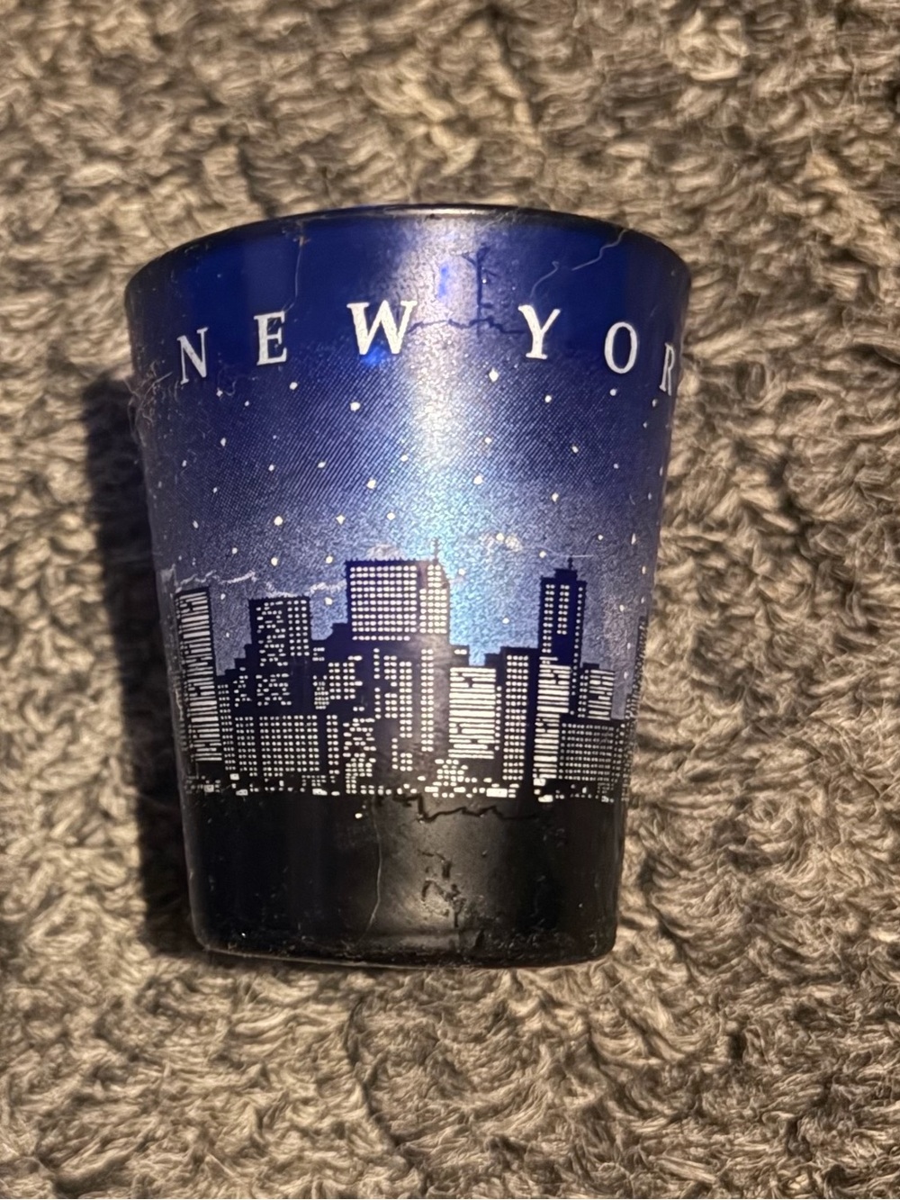 New York skyline shot glass